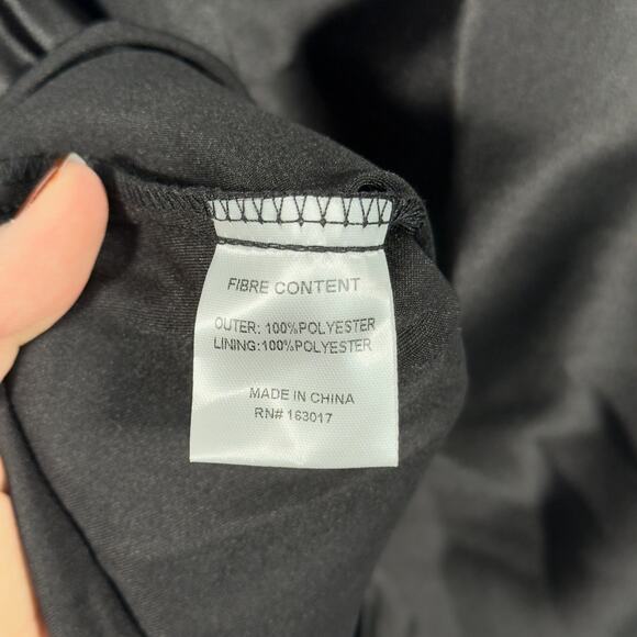 Princess Polly Shellie Black Satin Cutout Mini Dress NWT Party Club Formal 6 - Picture 8 of 8